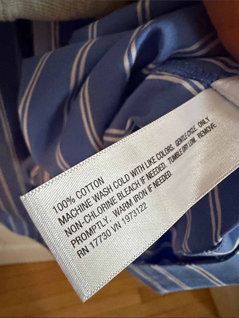 NWOT Universal Thread Blue and White Striped Wrap Waist Shirt Dress XXL - Picture 11 of 12